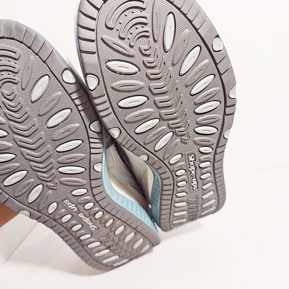 Skechers Shape Ups White Gray Tennis Shoes Size 10 - Picture 9 of 10